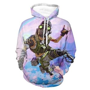 Apex Legends Hoodies - Octane Fashion 3D Print Drawsrting Pullover Gaming Hoodie