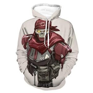 Apex Legends Hoodies - Revenant Fashion 3D Print Drawsrting Pullover Gaming Hoodie
