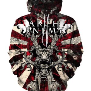 Arch Enemy Hoodies - Pullover Red Hoodie