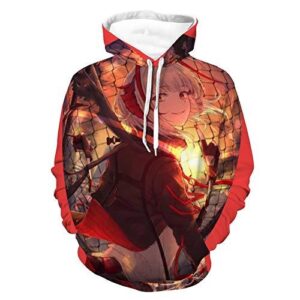 Arknights Hoodies - 3D Print Hooded Pullover Sweatshirt