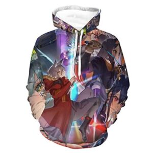 Arknights Hoodies - 3D Print Hooded Pullover Sweatshirt