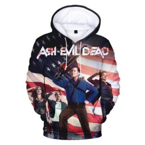 Ash VS Evil Dead 3D Printed Hoodies - Unisex Horror TV Series Pullover