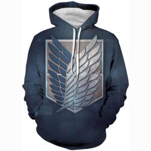 Attack on Titan 3D Print Pullover Hoodie Sweatshirt with Pocket