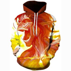 Attack on Titan Hoodie 3D Print Manga Anime Pullover Hoodie Sweatshirt with Front Pocket