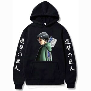 Attack on Titan Hoodie Ackerman Levi Sweater Sweatshirt Cosplay Costume Pullover