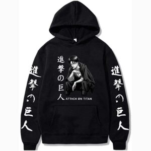 Attack on Titan Hoodie Ackerman Levi Sweater Sweatshirt Cosplay Costume Pullover