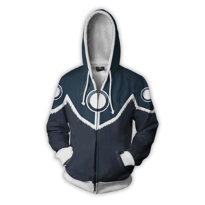Avatar: The Last Airbender Sokka Armor Hoodies - Zip Up Navy Blue Hoodie