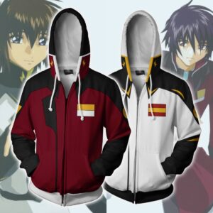 Avatar: The Last Airbender Zaft Uniform Gundam Hoodies - Zip Up Hoodie