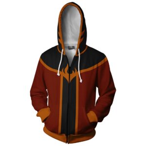 Avatar: The Last Airbender Zuko Hoodies - Zip Up Hoodie