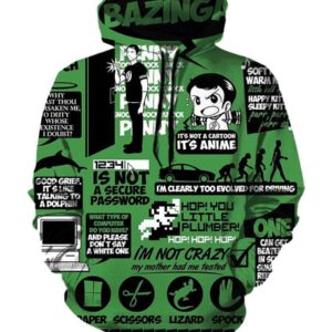 Big Bang Theories Hoodies - Pullover Green Hoodie