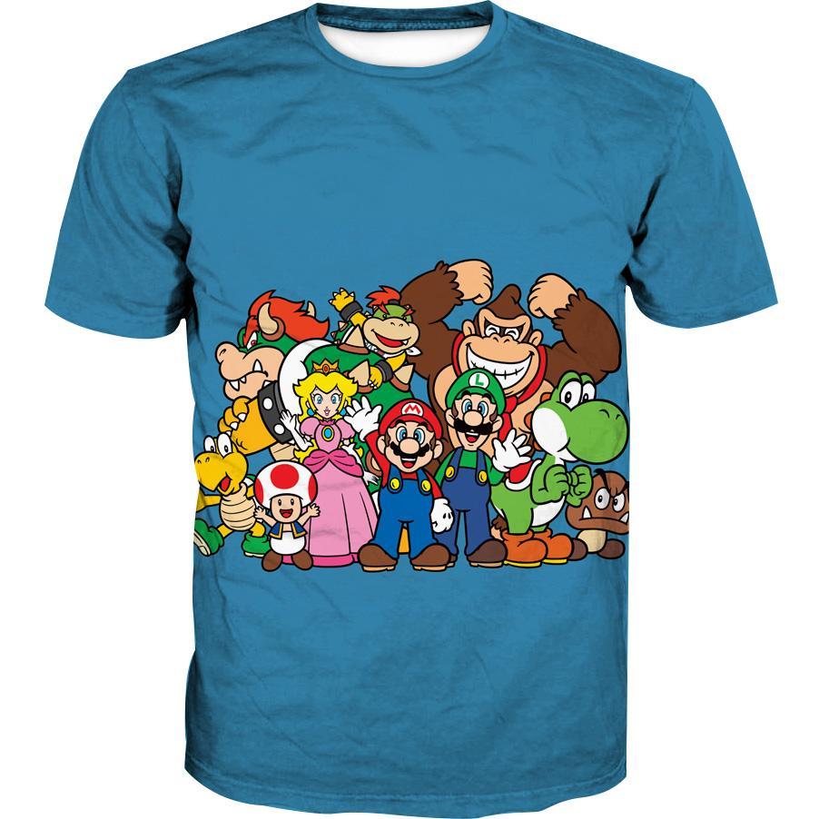 Blue Nintendo Character Hoodies - Video Game Pullover Hoodie - Image 4