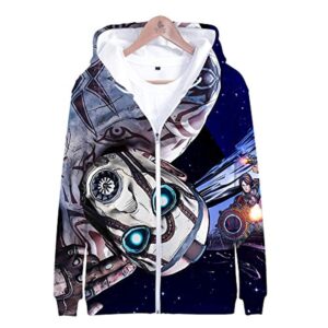 Borderlands 3 Hoodie - Unisex 3D Zipper Hooded Sweatshirts