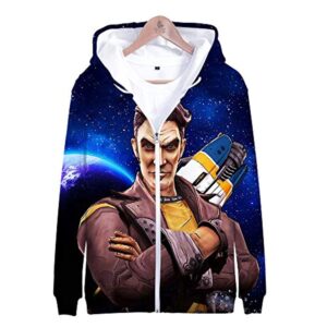 Borderlands 3 Hoodie - Unisex 3D Zipper Hooded Sweatshirts