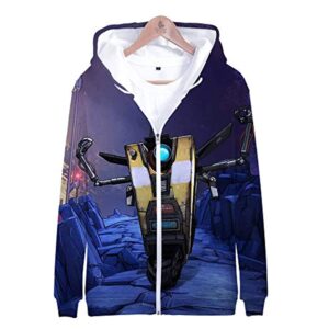 Borderlands 3 Hoodie - Unisex 3D Zipper Hooded Sweatshirts