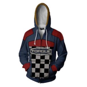 Borderlands Torgue Hoodies - Zip Up Grid Hoodie