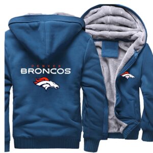 BRONCOS Jackets - Solid Color BRONCOS Series BRONCOS Sign Super Cool Fleece Jacket