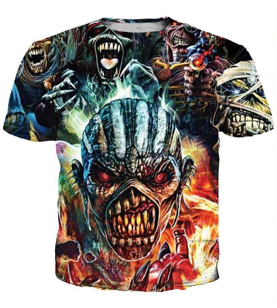 Iron Maiden Hoodies - Pullover Black Hoodie - Image 4