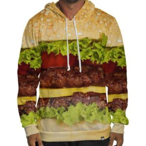 Burger 3D Printed Hoodie
