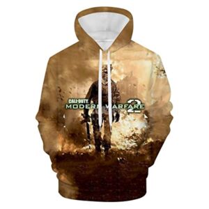 Call of Duty Hoodie - Modern Warfare 2 3D Full Printed Hoodie Pullover Sweatshirt with Front Pocket