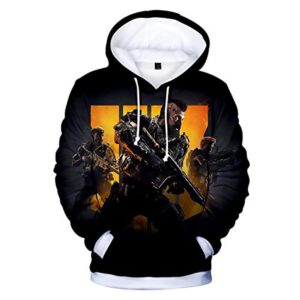 Call of Duty Hoodies - Black Ops 4 3D Full Print Long Sleeve Call of Duty Hooded Drawstring Sweaters