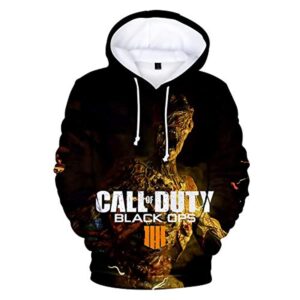 Call of Duty Hoodies - Black Ops 4 3D Full Print Long Sleeve Call of Duty Hooded Drawstring Sweaters