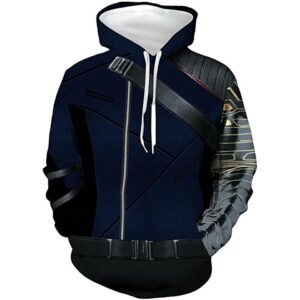 Captain America Winter Soldier 3D Print Fashion Hoodie
