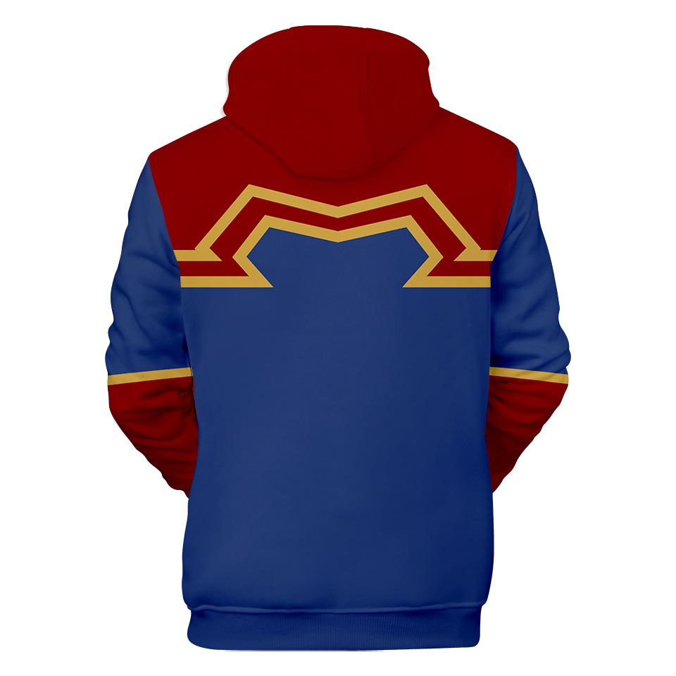 Captain Marvel Hoodie - Carol Danvers Pullover Hoodie - Image 2