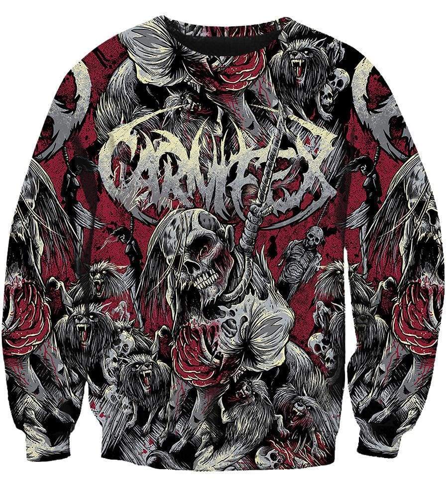 Carnifex Hoodies - Pullover Red Hoodie - Image 3