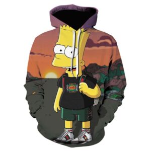 Cartoon 3D Print The Simpsons Hoodie Sweatshirt