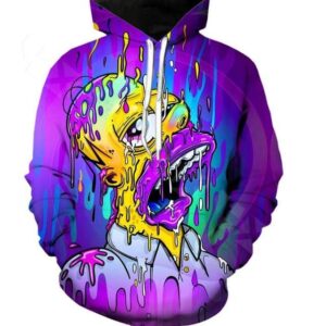 Cartoon 3D Printed The Simpsons Hoodie - Homer J. Simpson Hooded Pullovers