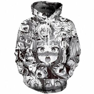 Cartoon Anime 3D Printed Pullover Hoodie