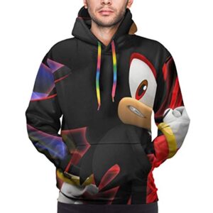 Cartoon Games Sonic Hoodie - Shadow the Hedgehog 3D Print Pullover Hooded Sweatshirt