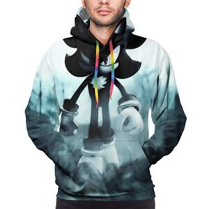 Cartoon Games Sonic Hoodie - Shadow the Hedgehog 3D Print Pullover Hooded Sweatshirt