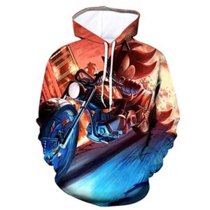 Cartoon Games Sonic Hoodie - Shadow the Hedgehog 3D Print Pullover Hoodie