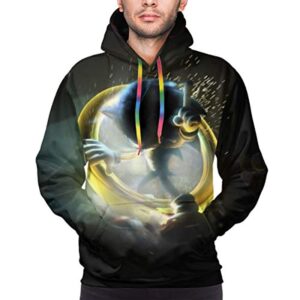 Cartoon Games Sonic Hoodie - Sonic the Hedgehog Black 3D Print Pullover Hooded Sweatshirt