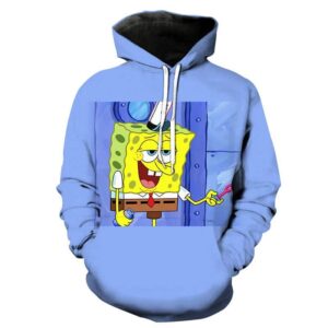Cartoon Hoodies Pullover - 3D Printed SpongeBob SquarePants