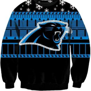 Christmas Carolina Panthers Sweatshirt - Black Sweatshirt