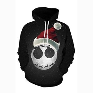 Christmas Hoodies - Funny 3D Print Christmas Hat Pullover Hoodie