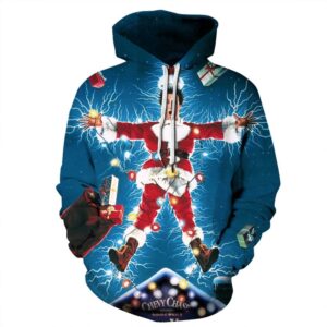 Christmas Hoodies - Funny Electrics Santa Pullover Hoodie