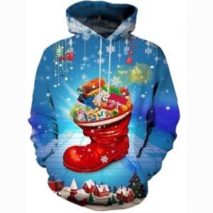 Christmas Hoodies - Red Shoe Christmas Candies Pullover Hoodie