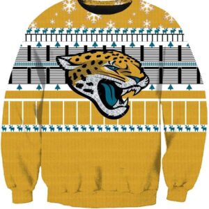 Christmas Jacksonville Jaguars Sweatshirts - Yellow Sweatshirt