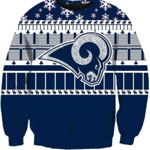 Christmas Los Angeles Rams Sweatshirts - Blue Sweatshirt