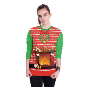 Christmas Sweatshirts - Happy Christmas Bell Icon Great 3D Sweatshirt