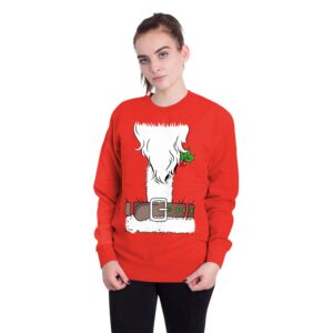 Christmas Sweatshirts - Red Santa Claus Cosplay Icon Cute 3D Sweatshirt