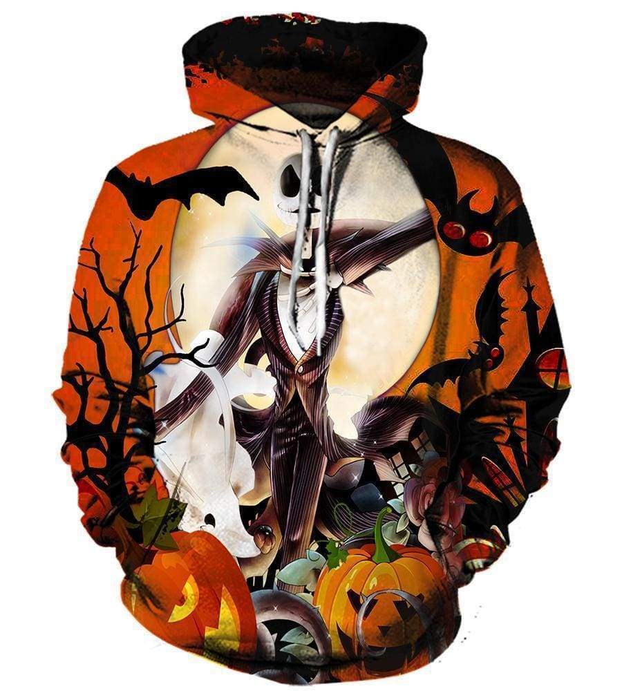 Christmas The Nightmare Before Hoodies - Pullover Yellow Hoodie