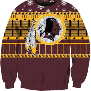 Christmas Washington Redskins Sweatshirts - Red Sweatshirt