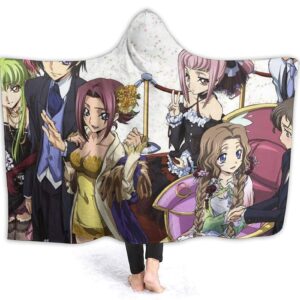 Code Geass Fleece Flannel Warm Throw Winter Hooded Blanket