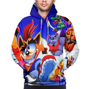 Crash Bandicoot Hoodies - Crash Bandicoot 3D Print Pullover Sweatshirt