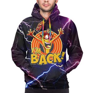 Crash Bandicoot Hoodies - Crash Bandicoot I'M Back 3D Print Pullover Sweatshirt