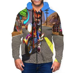 Crash Bandicoot Hoodies - Motor Crash Bandicoot 3D Print Pullover Sweatshirt